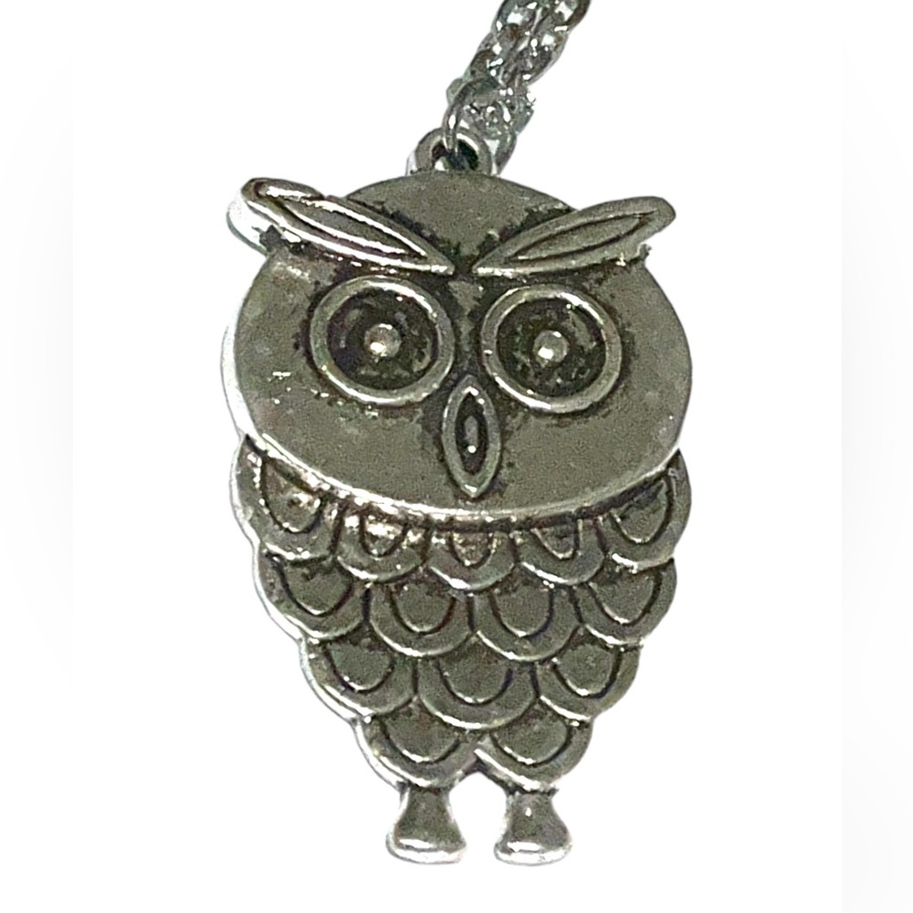 Really brand new owl necklace in package & happies